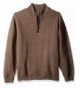 Haggar Sweater Patches Walnut Heather