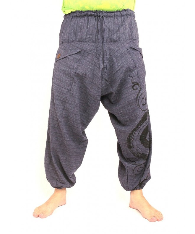 Harem Sarouel Pants Swirl Cotton