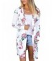 Womens Sleeve Floral Cardigans Casual