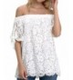 StyleDome Strapless Shoulder Elegant Crochet