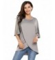 Beyove Crossover Sleeve Irregular Blouse