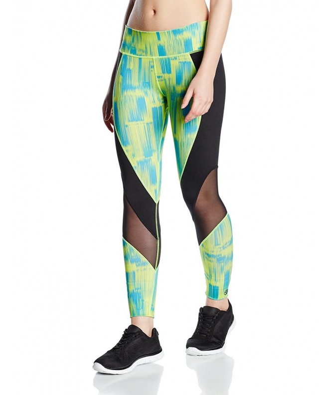 Zumba Womens Hyper Leggings Green