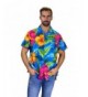 Funky Hawaiian Shirt Flower lightblue