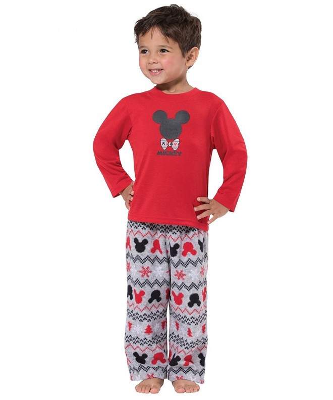 Mickey Mouse and Minnie Mouse Matching Family Pajamas- Red - CS17YUUADKL