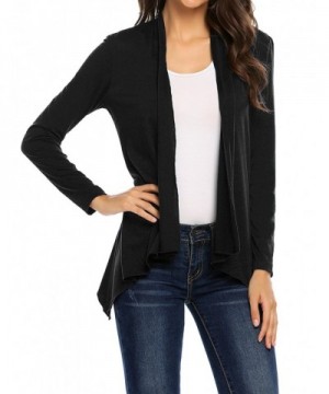 ELESOL Womens Sleeve Cardigan Black