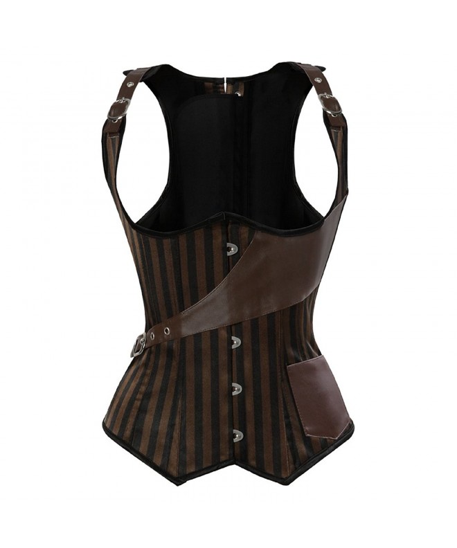 frawirshau Underbust Steampunk Bustier Cincher