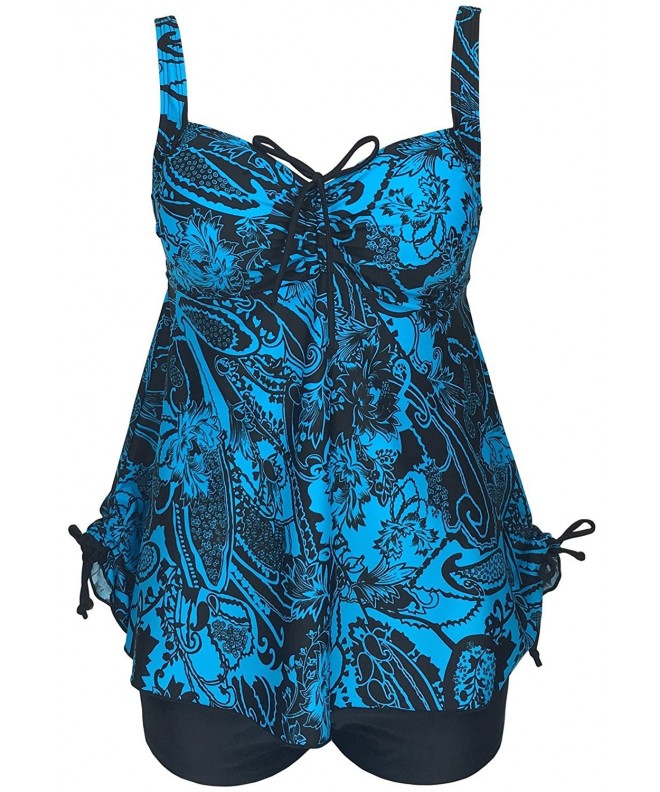 DANIFY Skirted Paisley Swimdress Swimsuit