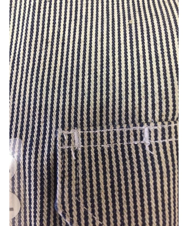 Men's Logger Long Sleeve Button Front Placket- Hickory Stripe Shirt ...