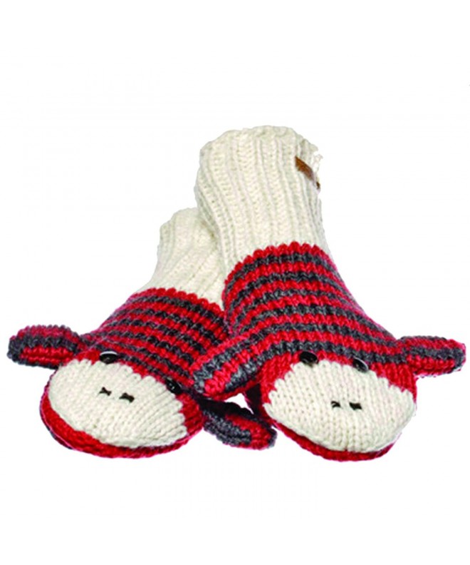 Knitwits Delux Striped Monkey Mittens