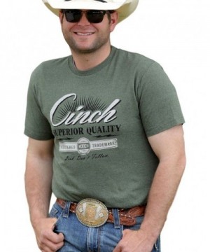 Cinch Apparel Mens Heather Green