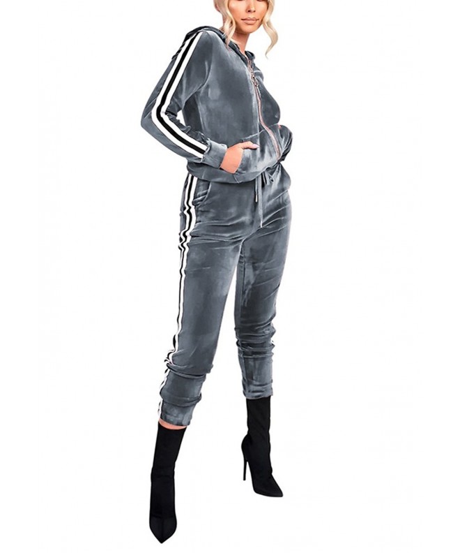 Vamvie Womens Jogging Striped Tracksuit