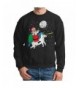 Mens Santa Riding Unicorn Sweatshirt