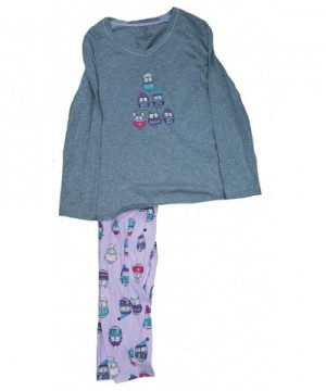 Winter Print Bottoms Piece Pajama