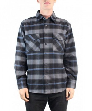 YAGO Flannel Sleeve Plaid Button