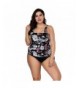 YUMDO Printed Swimsuits Vintage Swimwear