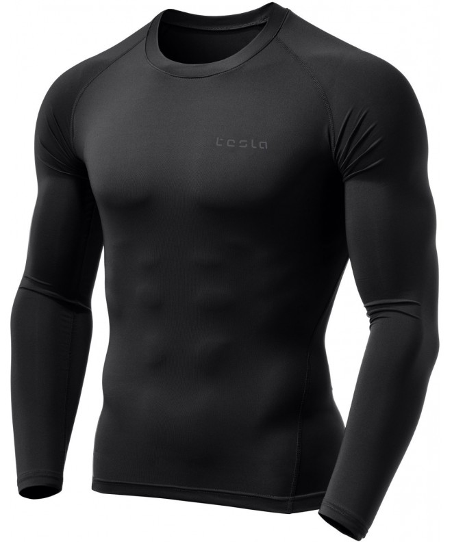 TM YUD34 BLK_Large Tesla Wintergear Compression Baselayer