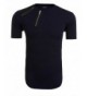 COOFANDY Sleeve Longline Hipster T Shirts