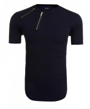 COOFANDY Sleeve Longline Hipster T Shirts