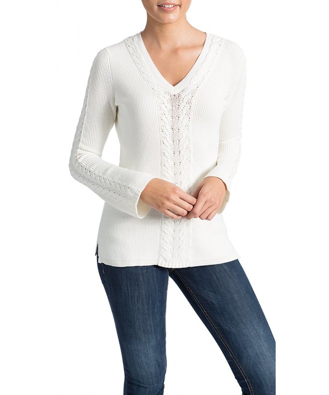 89th Madison Detail V Neck Sweater