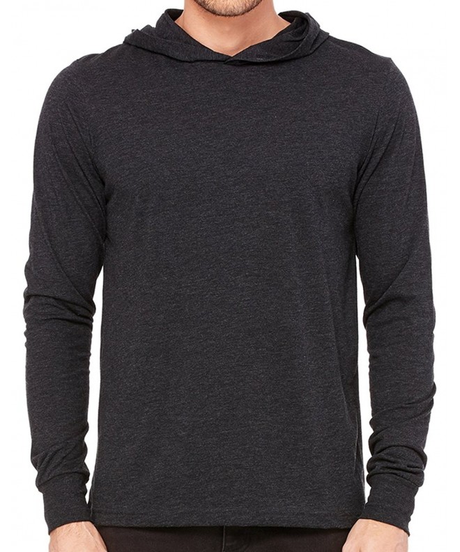 Lightweight Sleeve Hoodie Charcoal Triblend