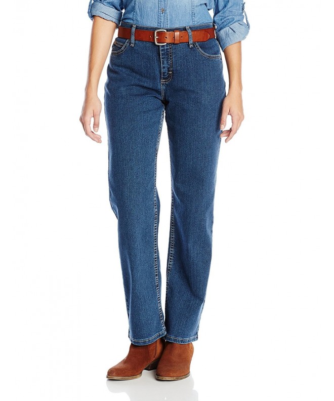 Wrangler Womens Relaxed Straight Stone