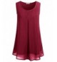 Cestyle Tank Juniors Sleevelss Chiffon