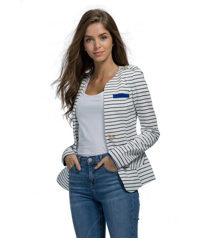 Womens Juniors Blazers Jacket Long sleeved