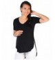 KRISP U7491 BLK L Maternity Top FBA_USA7491 BLK L