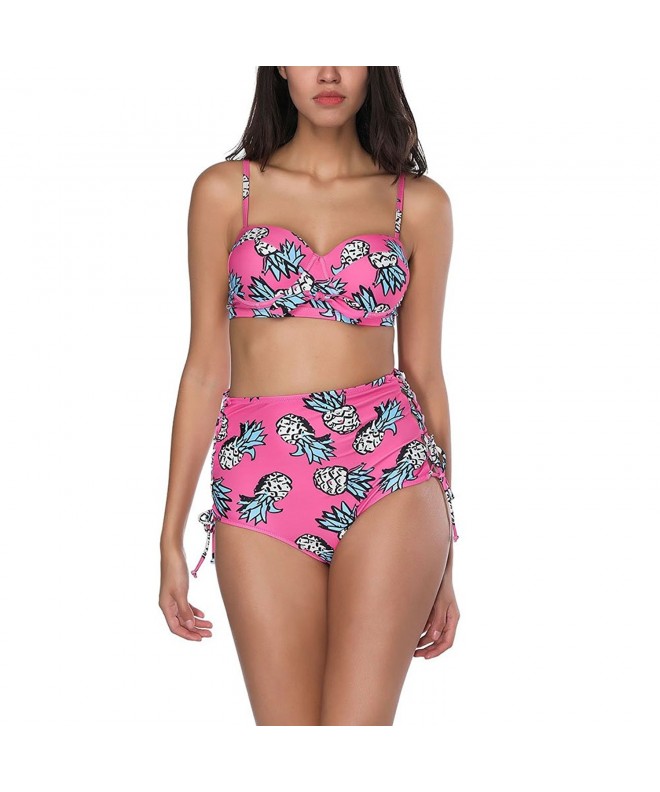 GINVELL Pineapple Printed Underwire Swimsuit