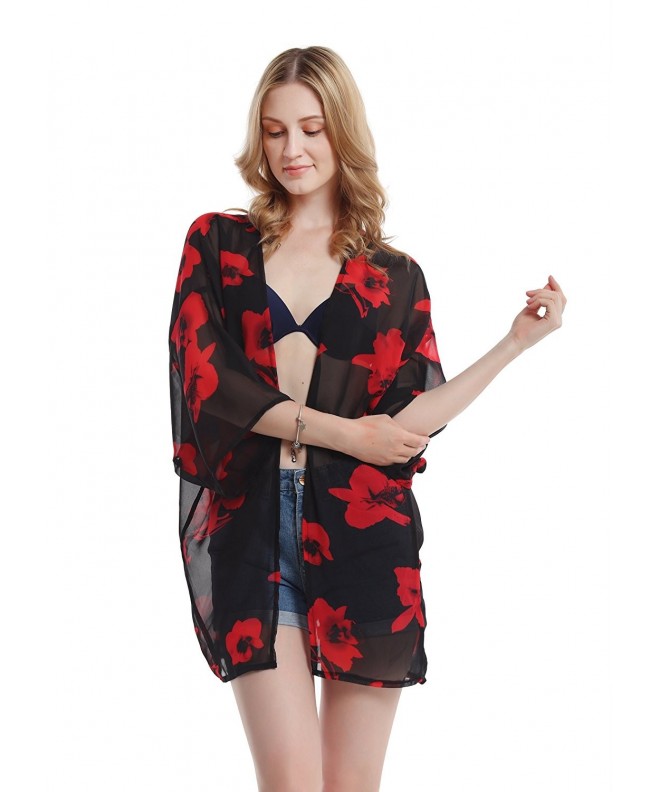 Floral Chiffon Kimono Women Lightweight