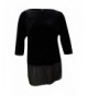 Alfani Womens Chiffon Velvet Pullover