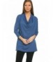 2LUV Womens Sleeve Draped Indigo