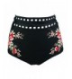 Cocoship Womens Waisted Embroidery Tankinis