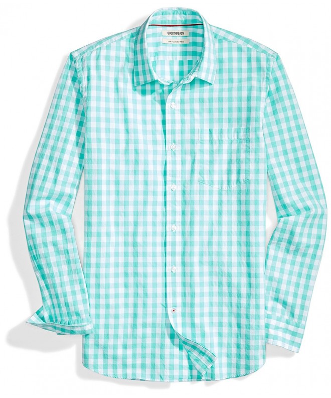 Goodthreads Slim Fit Long Sleeve Large Scale Gingham