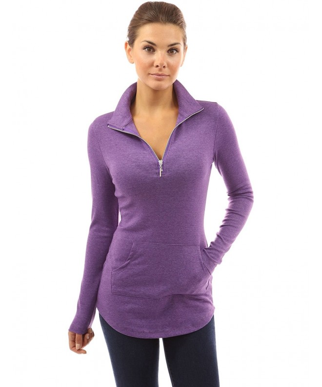 PattyBoutik Womens Pocket Heather Orchid