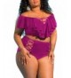 Pink Queen Womens Waisted Swimsuits