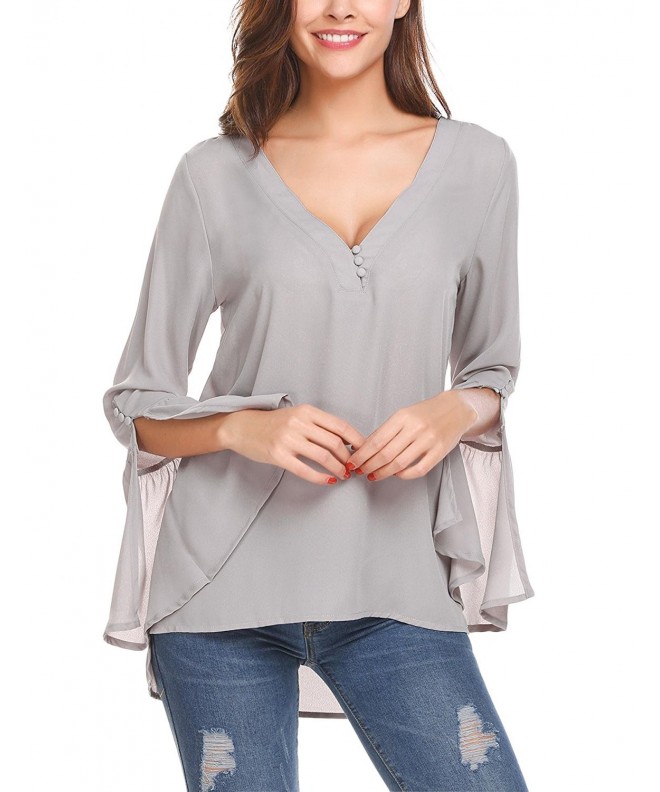 Zeagoo Womens Casual Chiffon Blouses