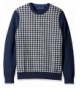 Nautica Mens Houndstooth Sweater Navy