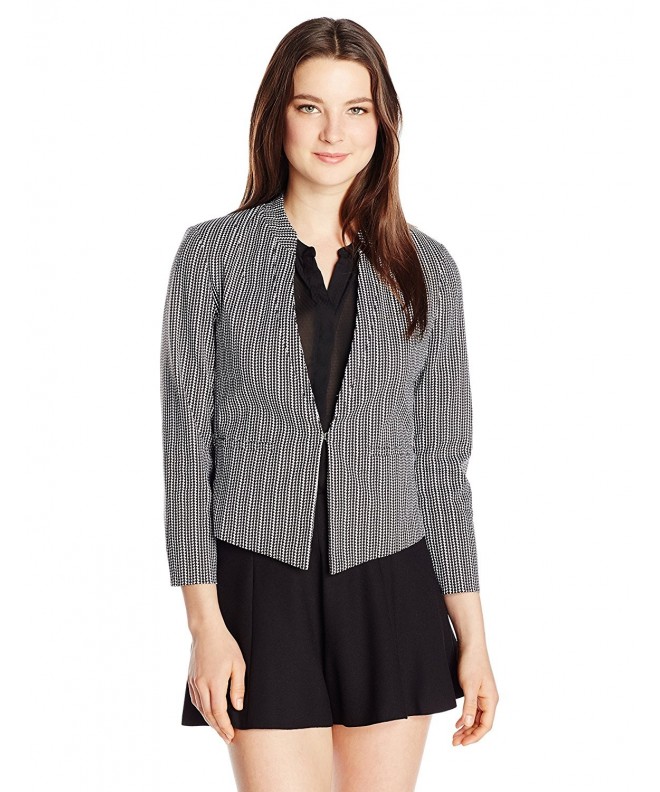 XOXO Womens Printed Front Blazer