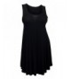 eVogues Plus Sleeveless Dress Black