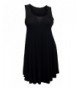 eVogues Plus Sleeveless Dress Black