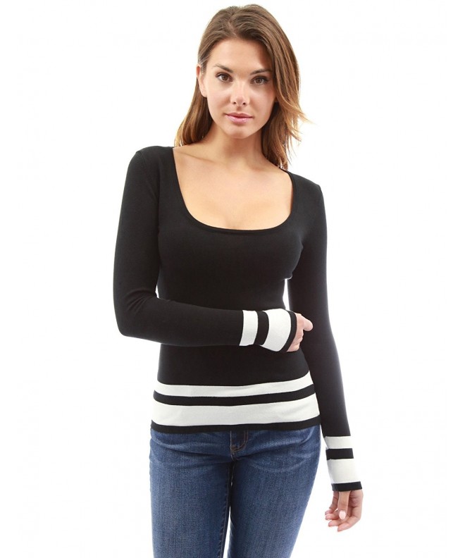 PattyBoutik Scoop Sleeve Sweater Black