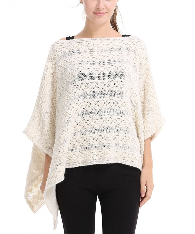 Ferand Casual Batwing Crochet Pullover