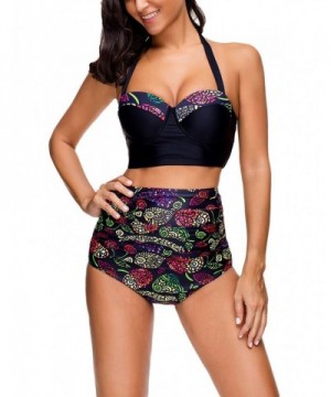 HiMiss Vintage Floral Swimsuit Bathing