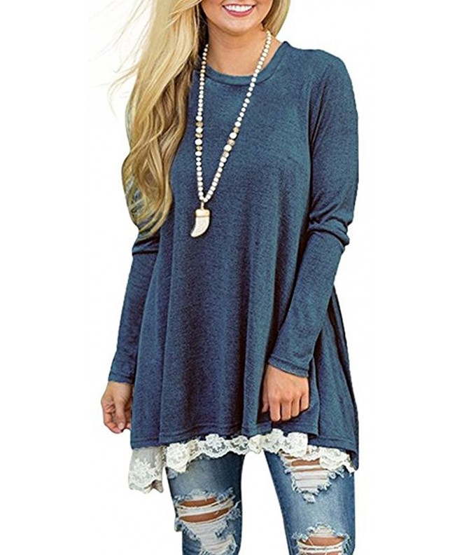 JOELLYUS Loose Tunic Blouse Sleeve