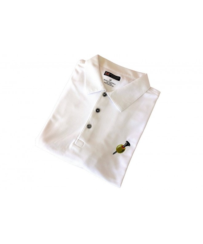 Golfoholics Martini Moisture Wicking Shirt White