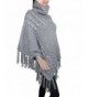 Dahlia Womens Knitted Poncho Multi Pattern