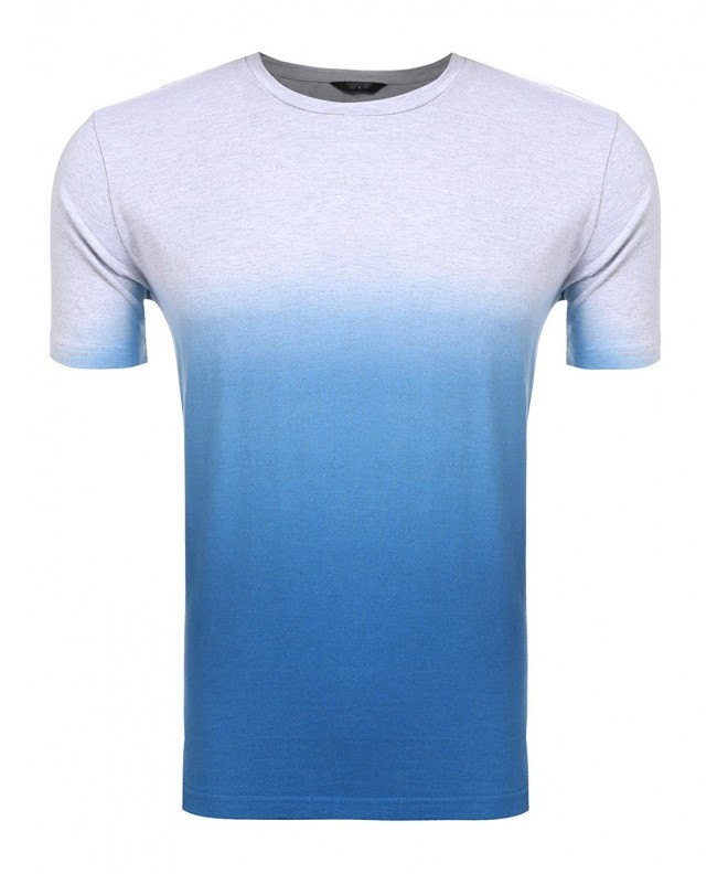 COOFANDY Crewneck Gradient Graphic Printed