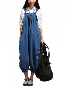 Soojun Womens Classic Overalls Cropped