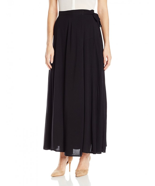 Women's Wrap Skirt - Black - CG12GZJ6G1N